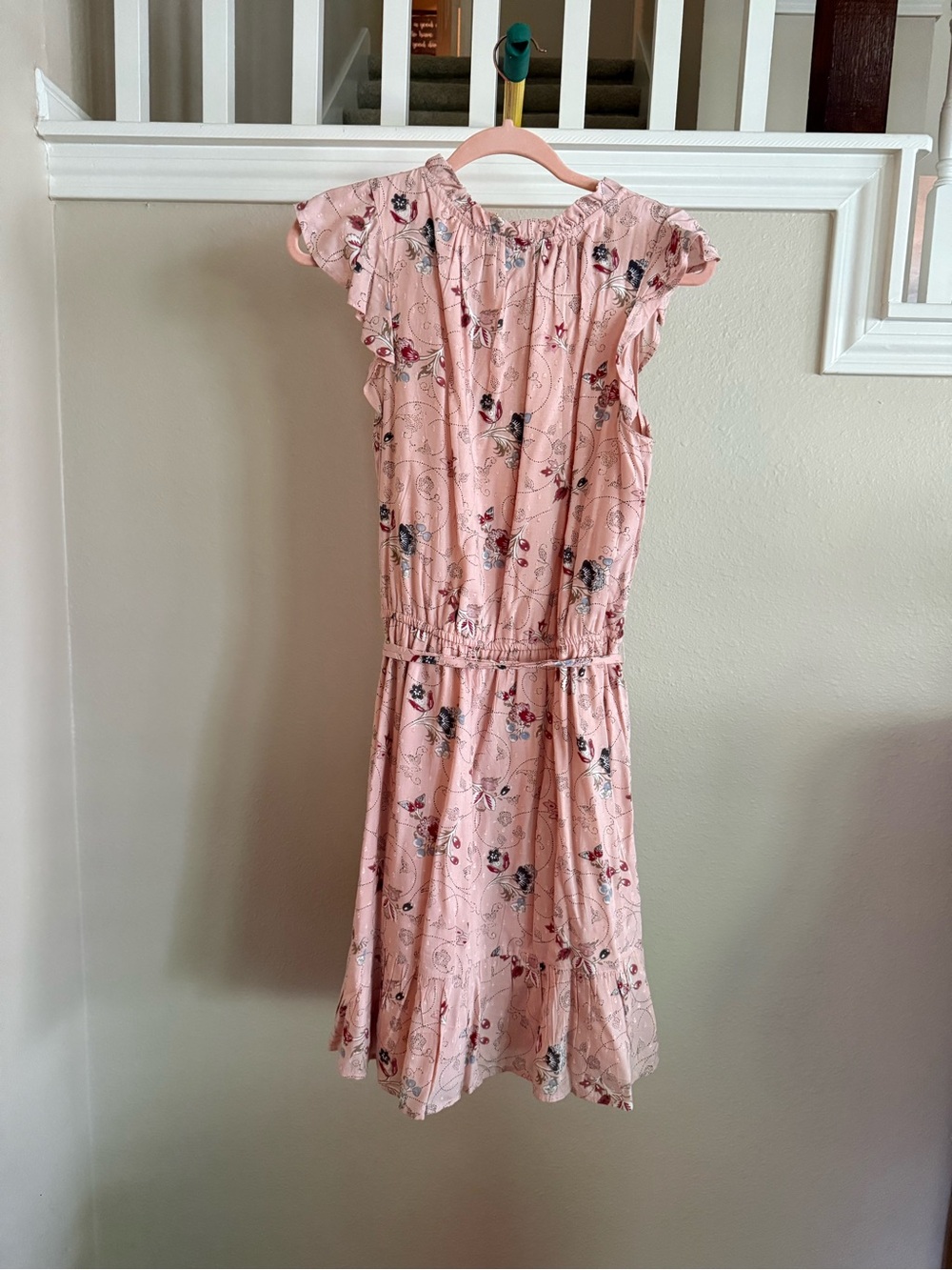 Women’s Loft Pink Floral Dress - Picture 6 of 11